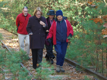 Trail walk with Congresswoman Tsongas